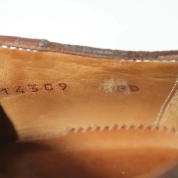 RALPH LAUREN ROUND TOE OXFORD SHOES BROWN suede 8 - Picture 4 of 5